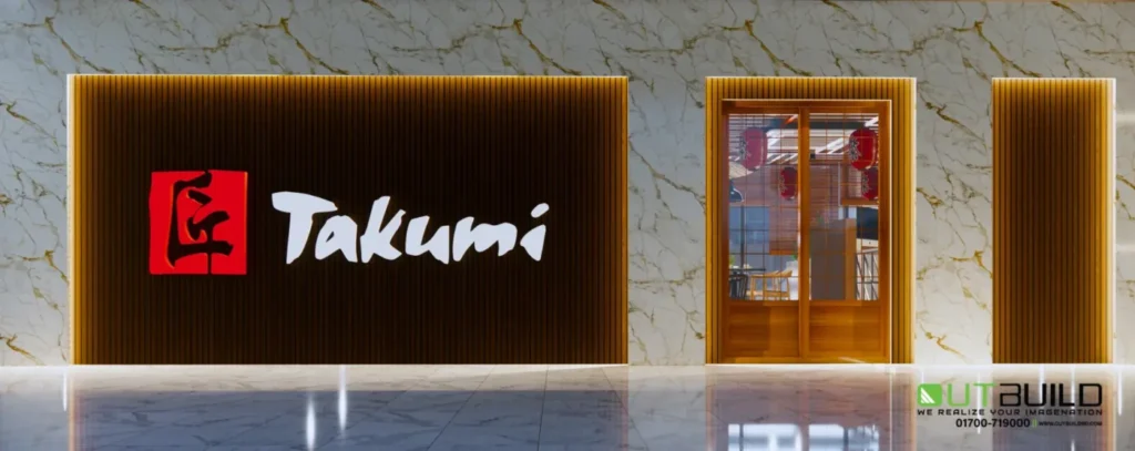 Takumi Restaurant Interior Design | Modern Japanese Restaurant Interior in Uttara, Dhaka