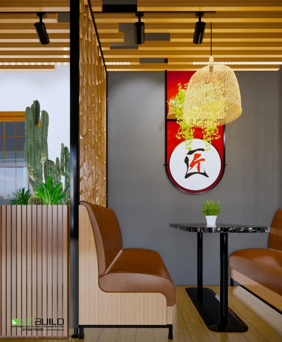 Takumi Restaurant Interior Design | Modern Japanese Restaurant Interior in Uttara, Dhaka