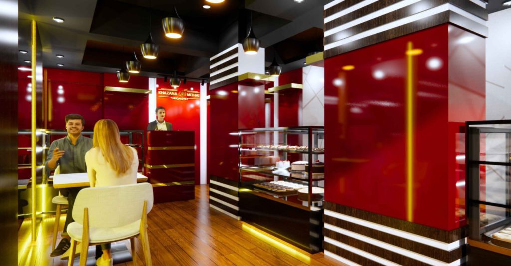 Premium Shop Interior Design | Khazana Mithai