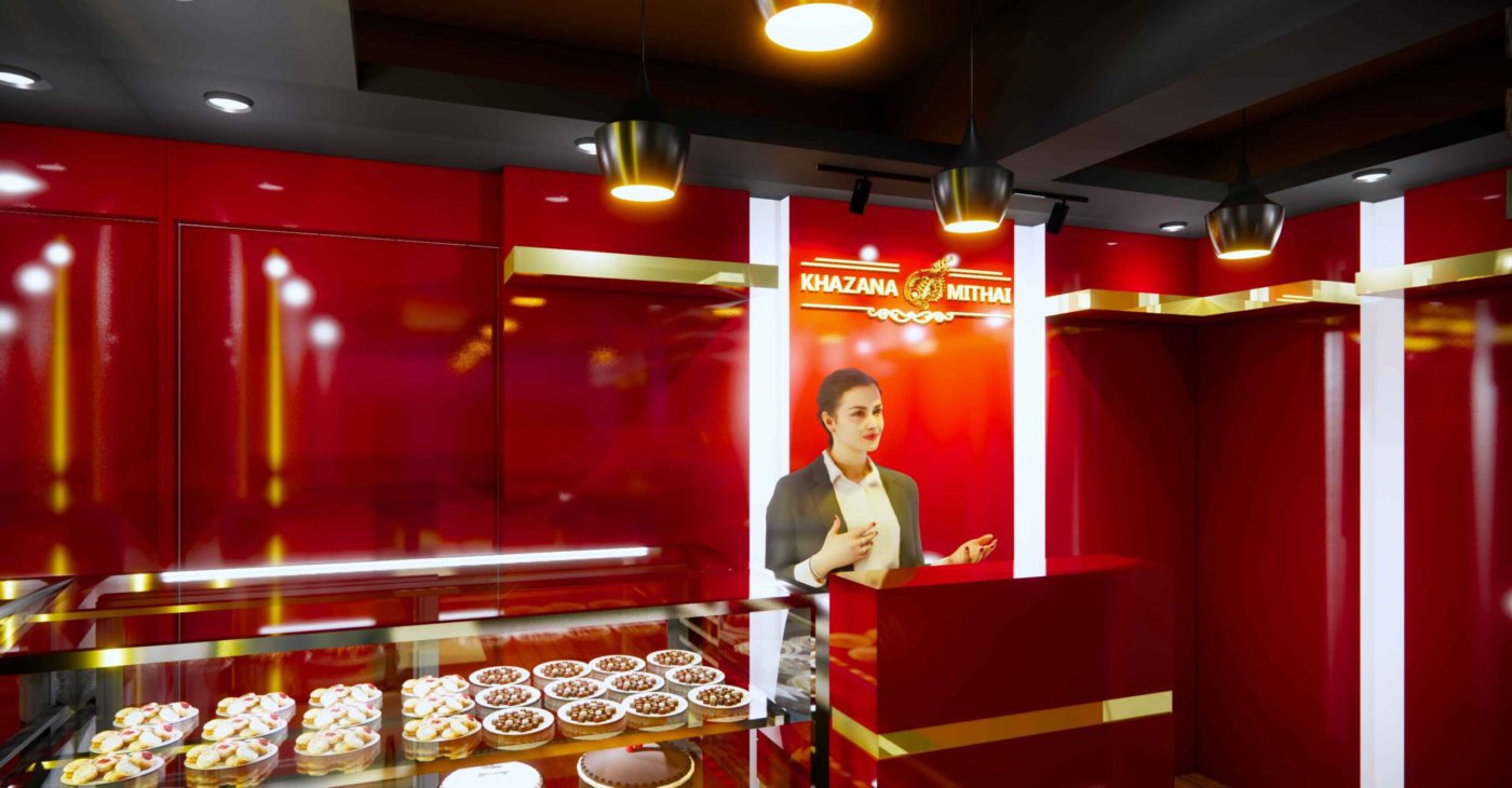 Premium Sweet Shop Interior Design