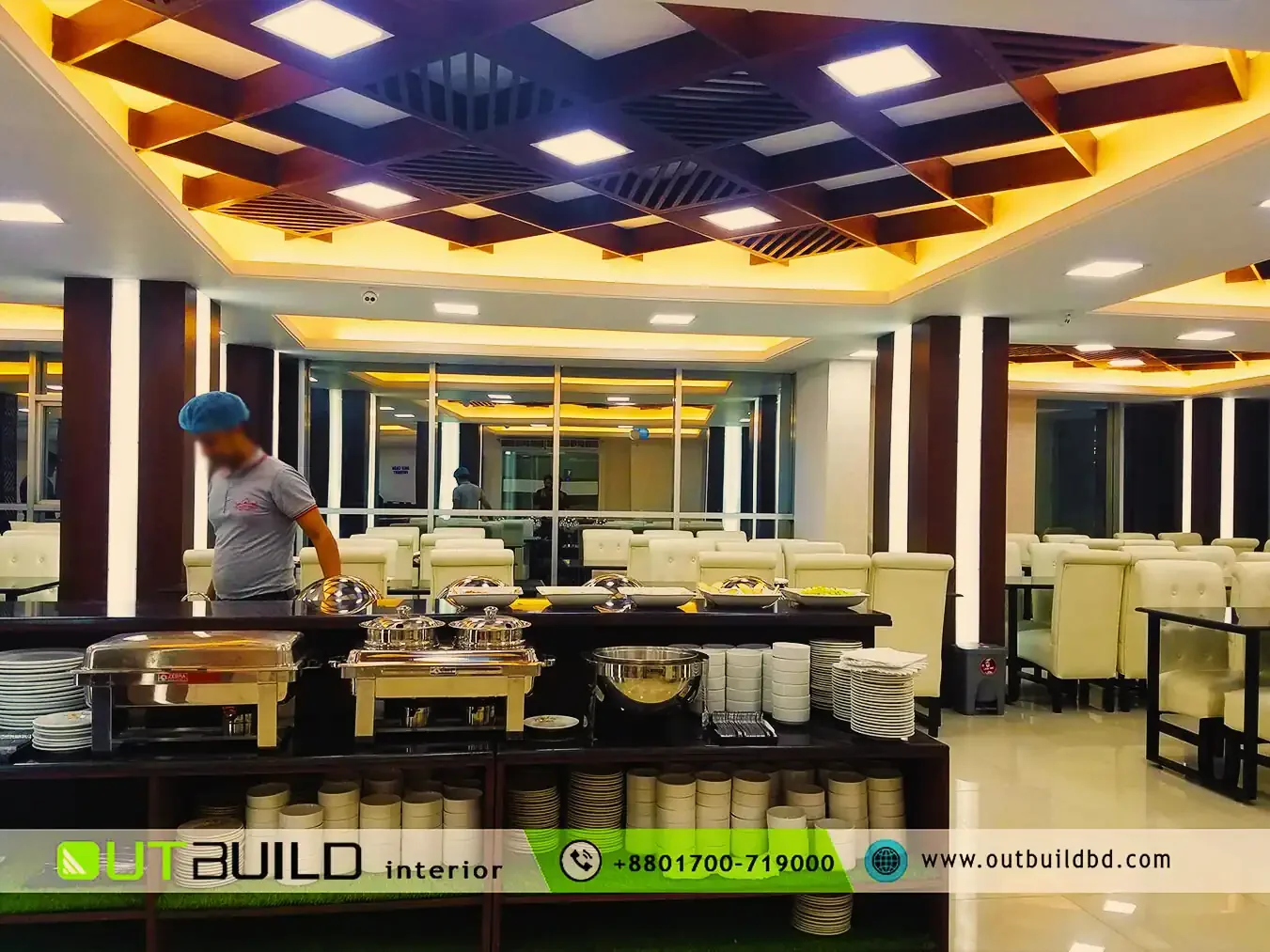 Contemporary Buffet Restaurant Interior