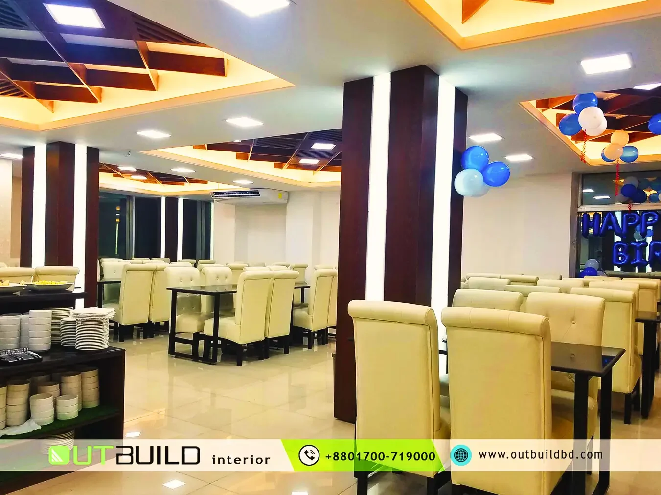 Contemporary Buffet Restaurant Interior
