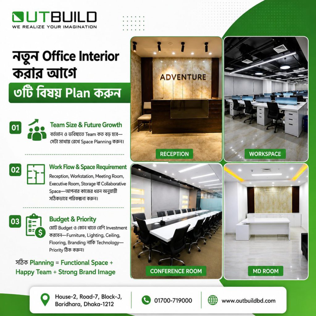 নতুন Office Interior করার আগে যে ৩টি বিষয় Plan করা জরুরি | Office Interior Design Bangladesh